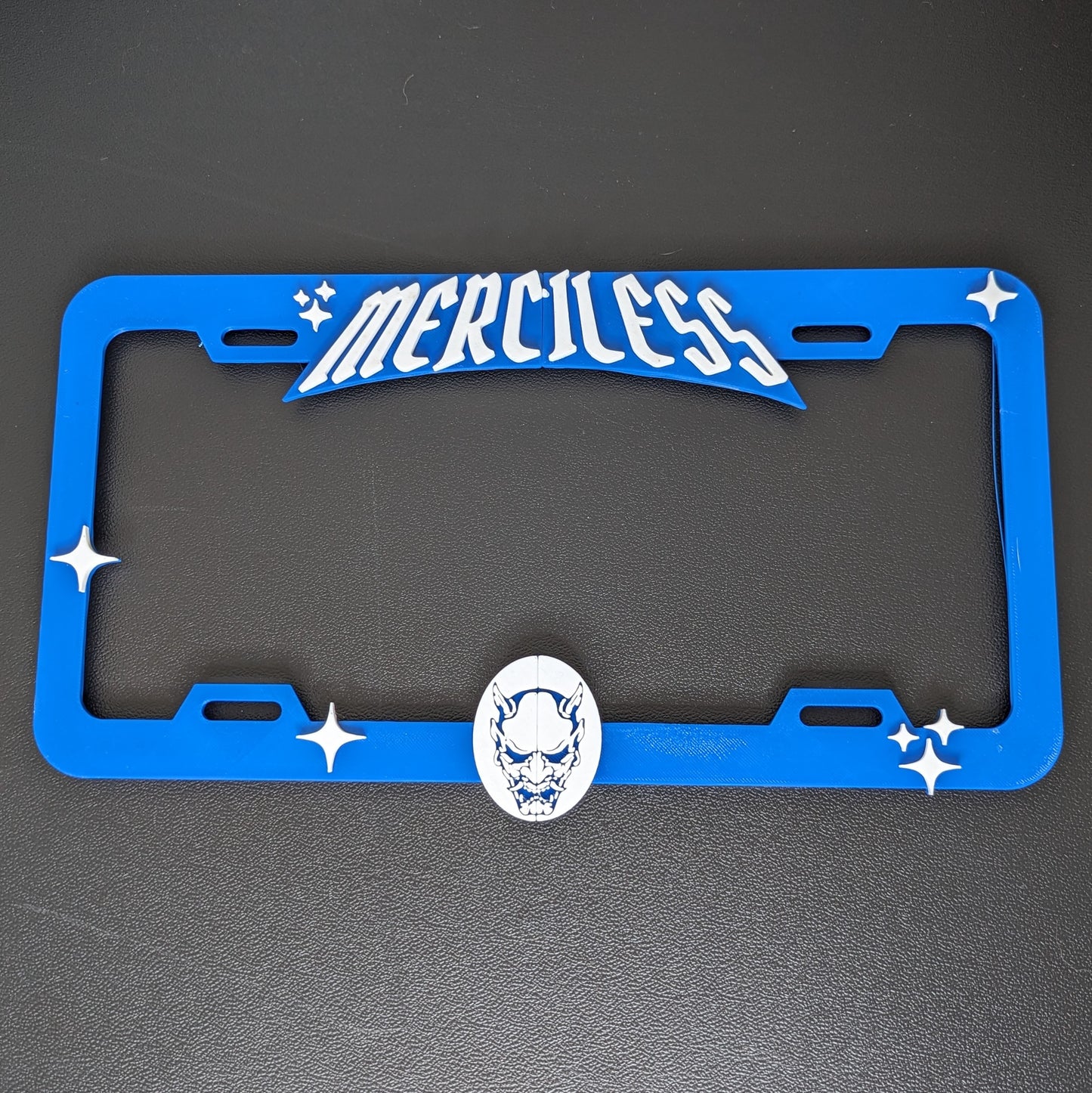 Merciless Blue Plate Frame
