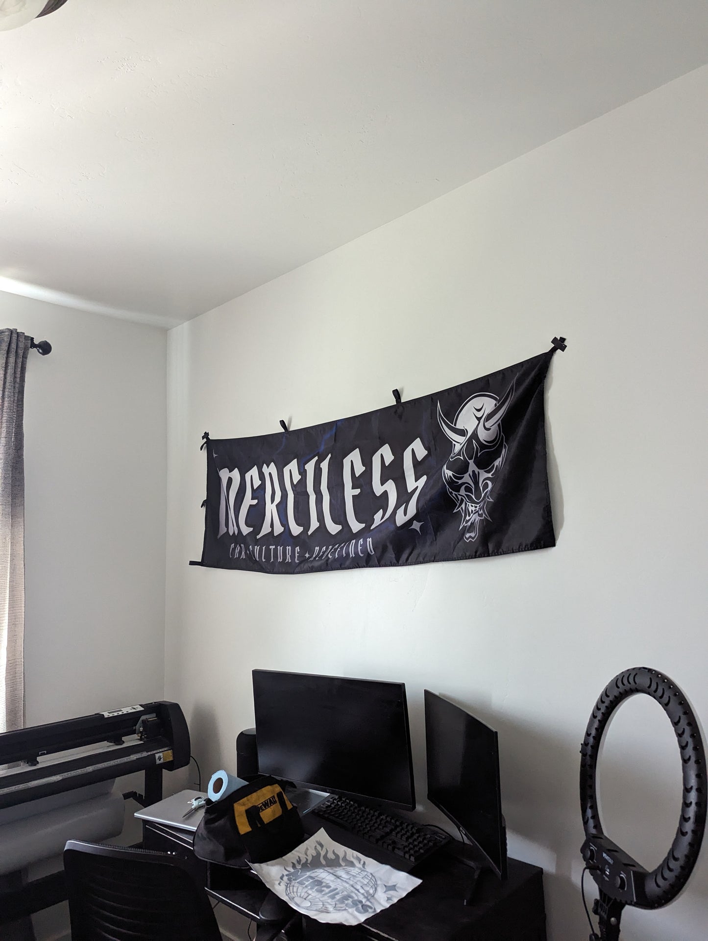 Blue Merciless Flag