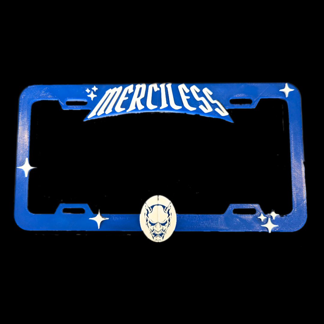 Merciless Blue Plate Frame
