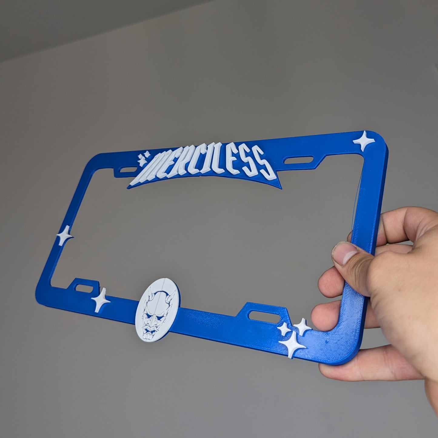 Merciless Blue Plate Frame