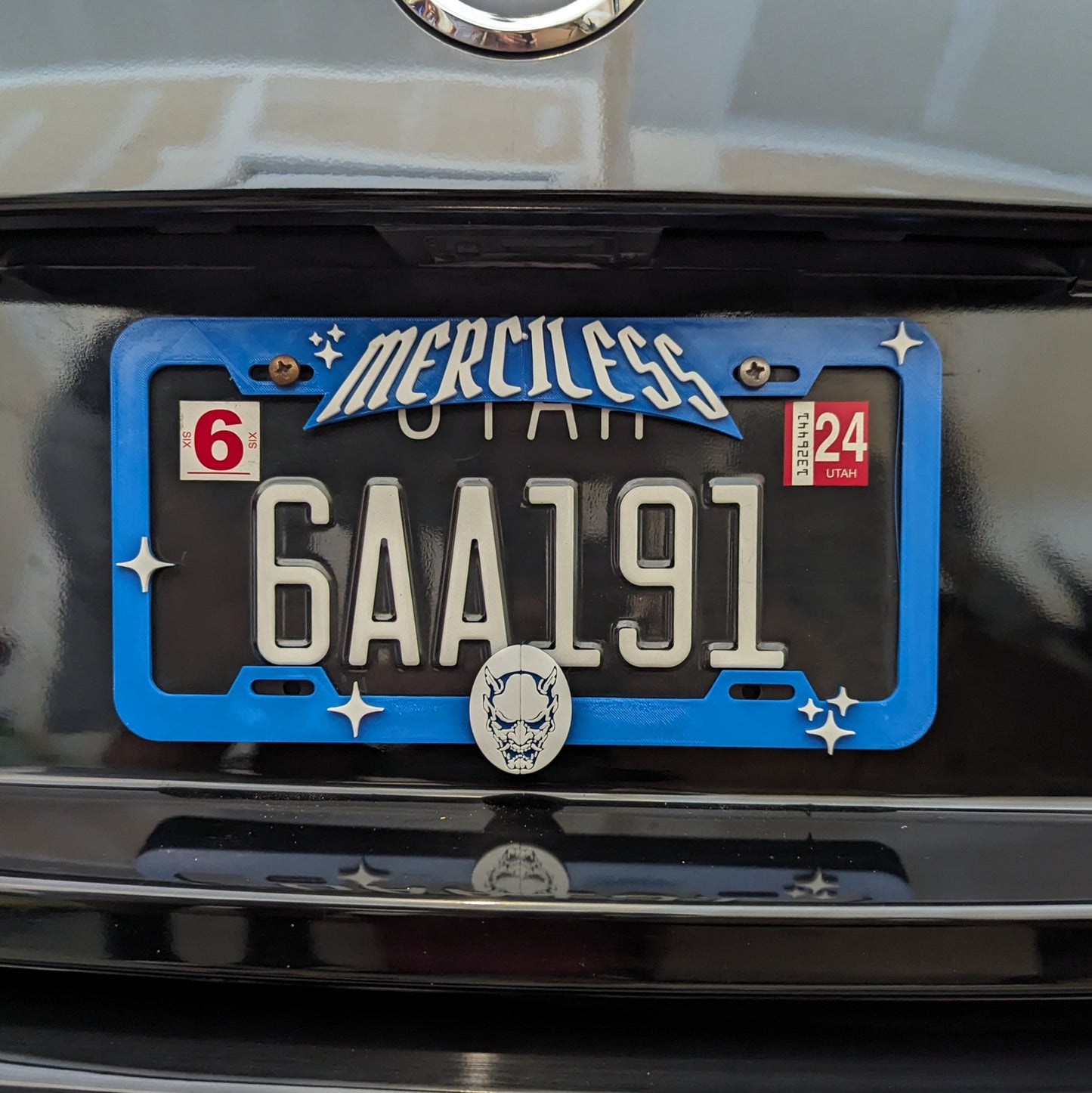 Merciless Blue Plate Frame
