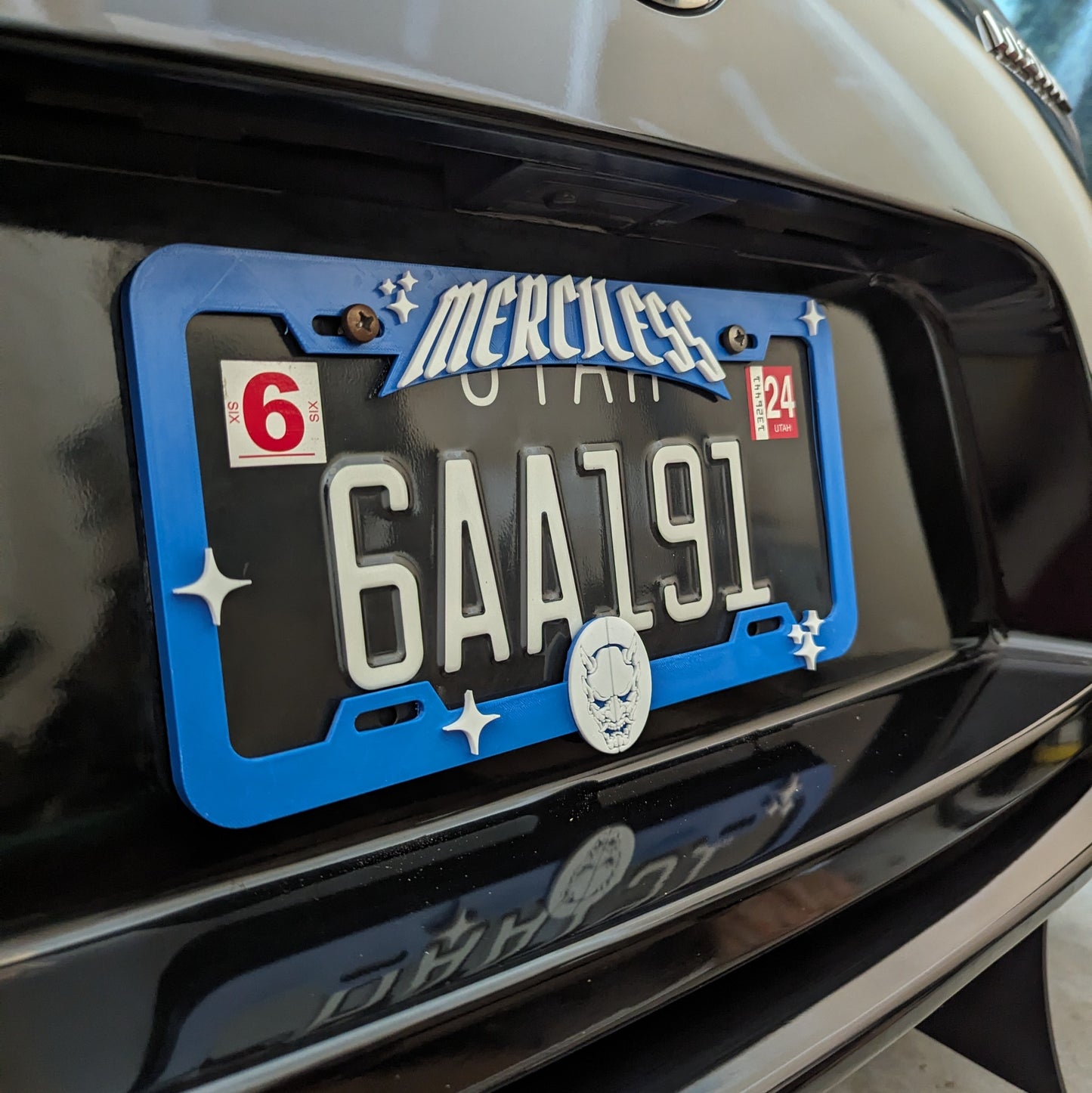 Merciless Blue Plate Frame